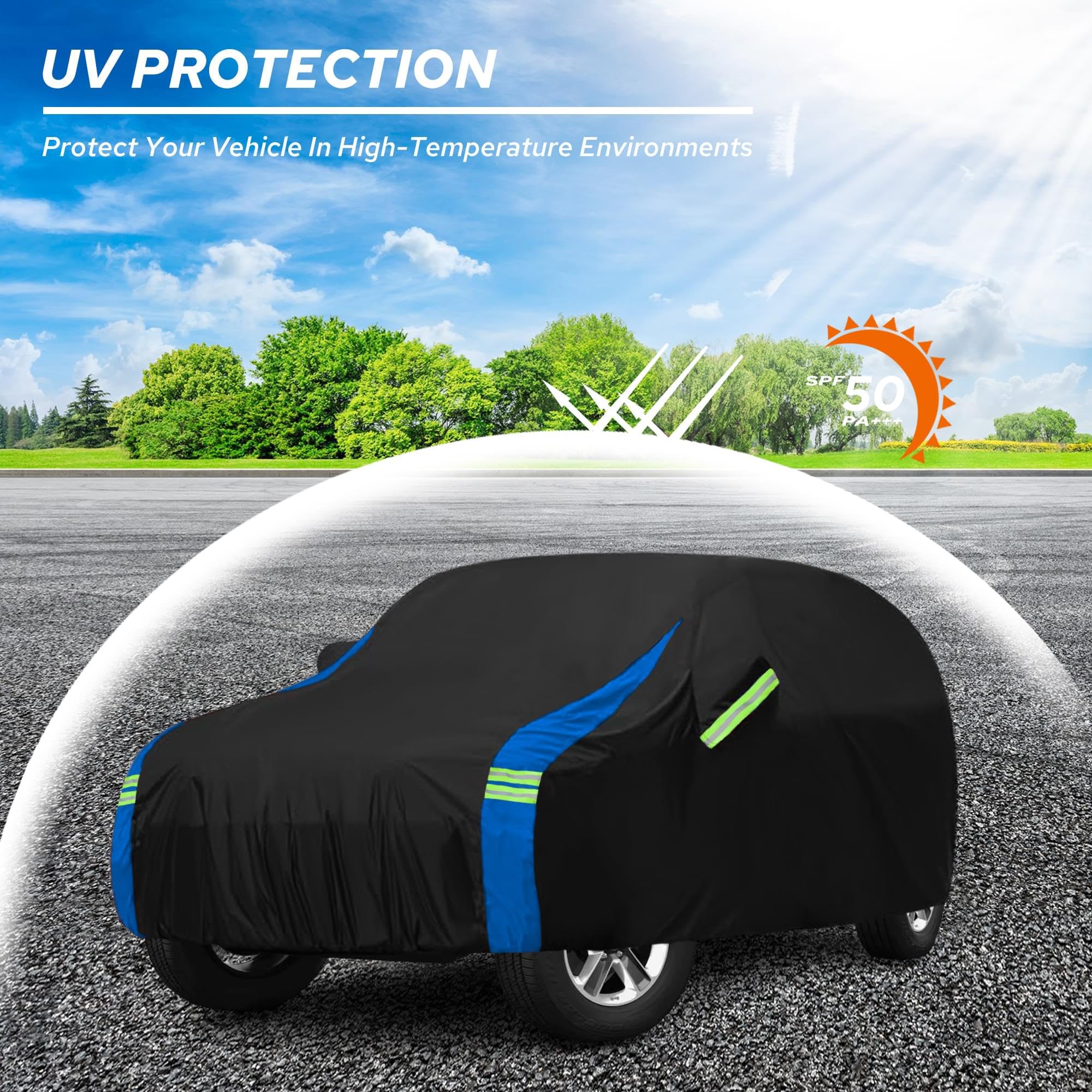 Avecrew reflective marker on cover improving nighttime visibility and safety