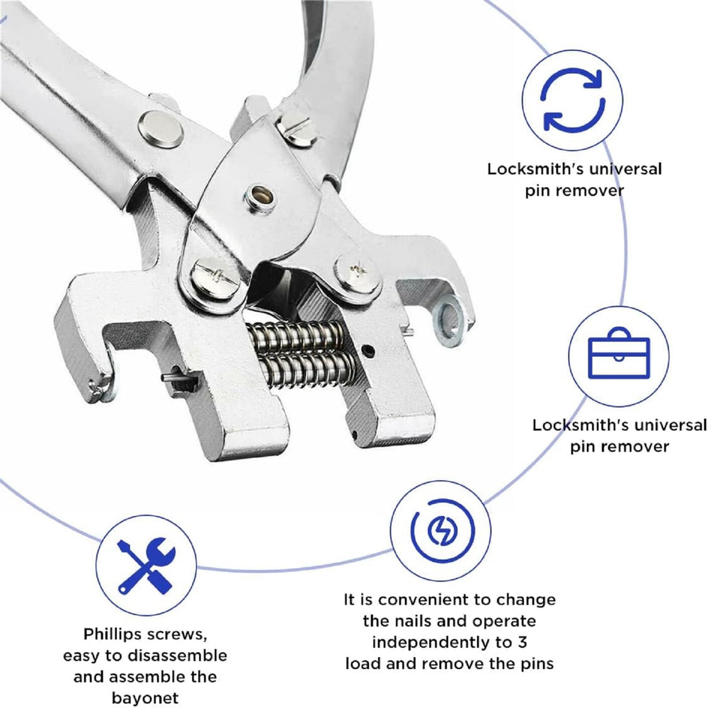 AVETUL pliers extracting a car key pin demonstrating precise, safe removal
