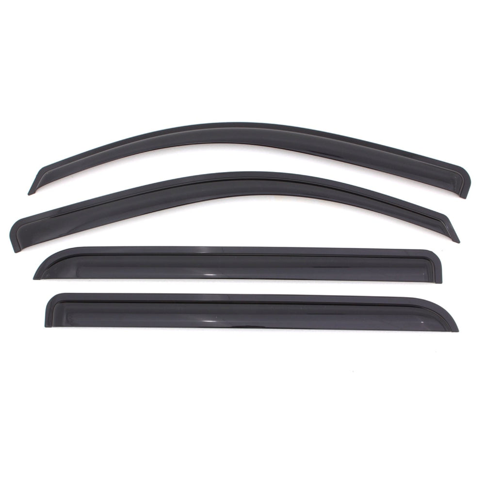 Auto Ventshade front packaging showing 4pc Ventvisor kit and fitment benefit