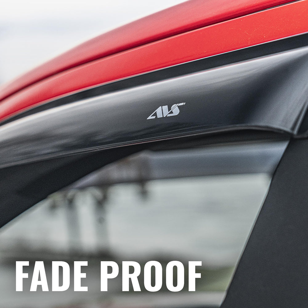 Auto Ventshade ventvisor installed with rain showing ventilation without water entry