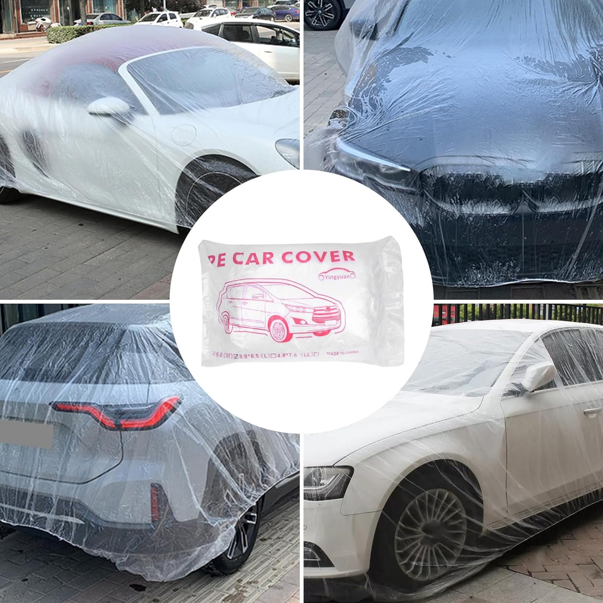 awagas cover draped over car to show fit and size comparison