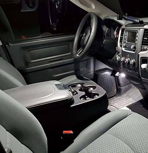 AWALITED footwell before and after comparison highlighting improved visibility benefit
