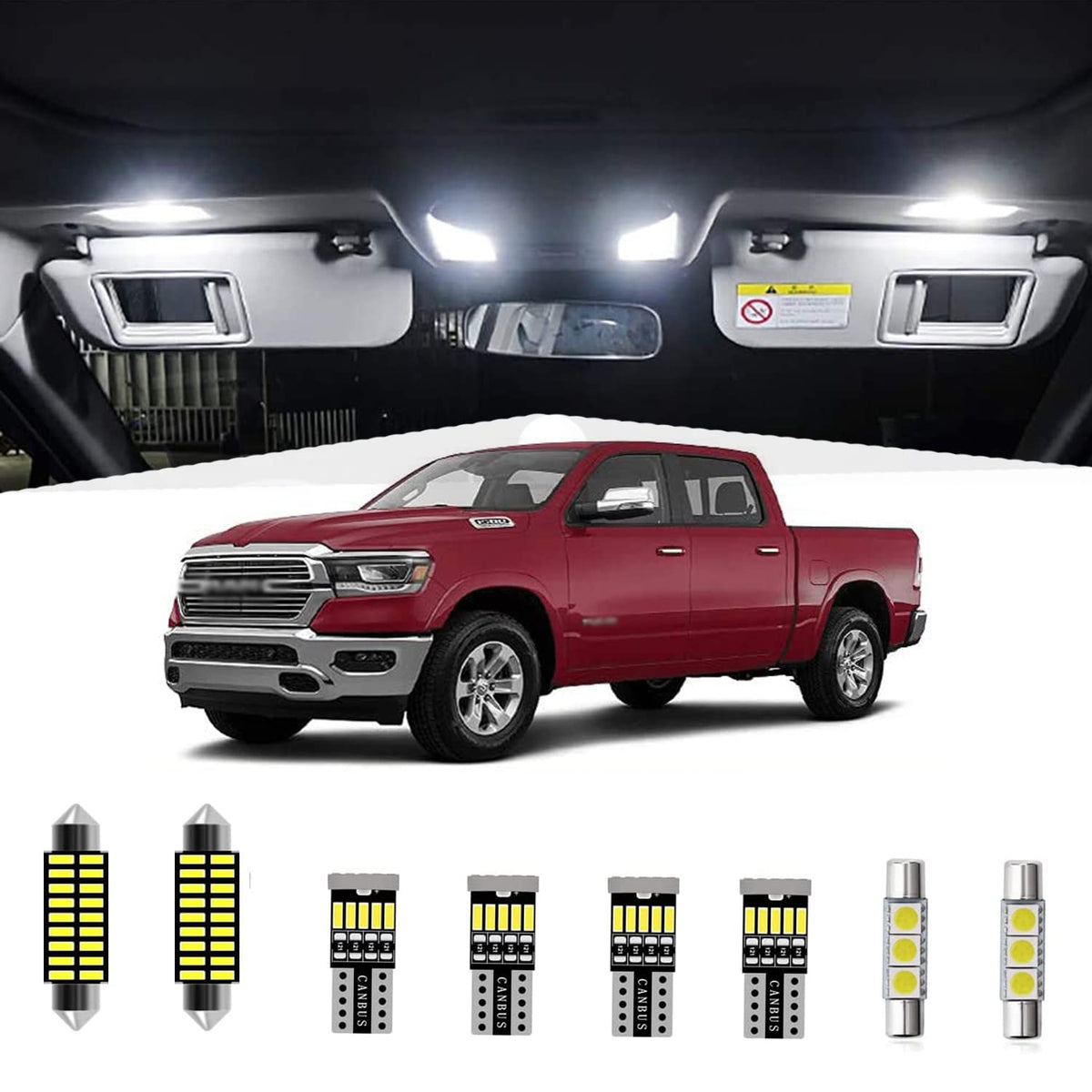AWALITED front packaging for RAM LED kit showing contents and benefit of full set