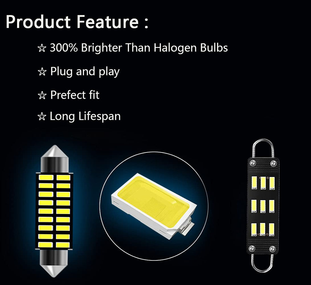 AWALITED installed in vehicle dome light illuminating cabin with improved visibility
