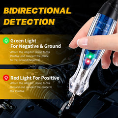 AWBLIN close-up of LED tester showing polarity lights for faster circuit identification