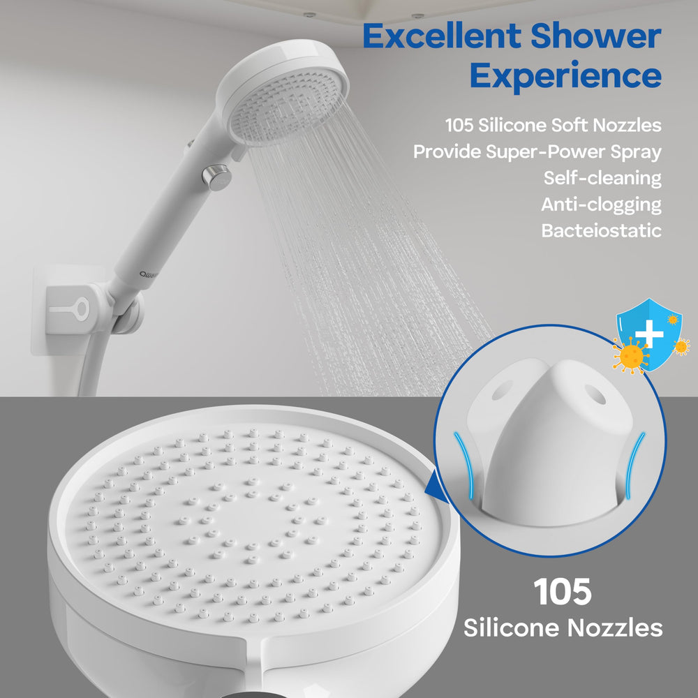 Awelife nozzle close-up highlighting spray faces for clear, consistent water delivery