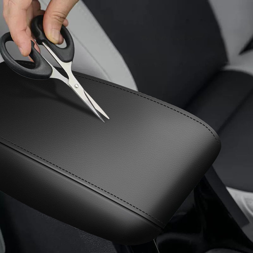 awnexuct in-car lifestyle scene demonstrating protected armrest and tidy interior