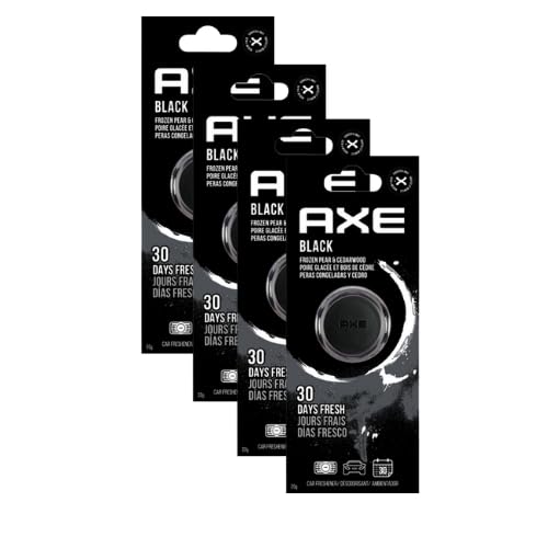AXE mini vent clip front packaging showing sleek design and four-pack benefit