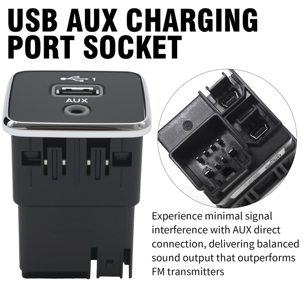 AXGSRV closeup of AUX jack showing secure audio connection