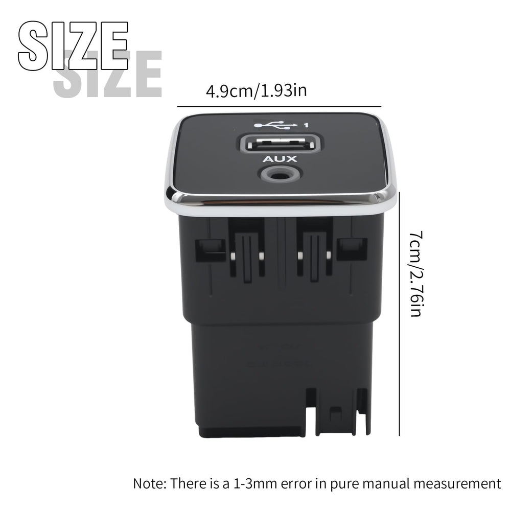AXGSRV closeup of USB port contacts for reliable charge and data