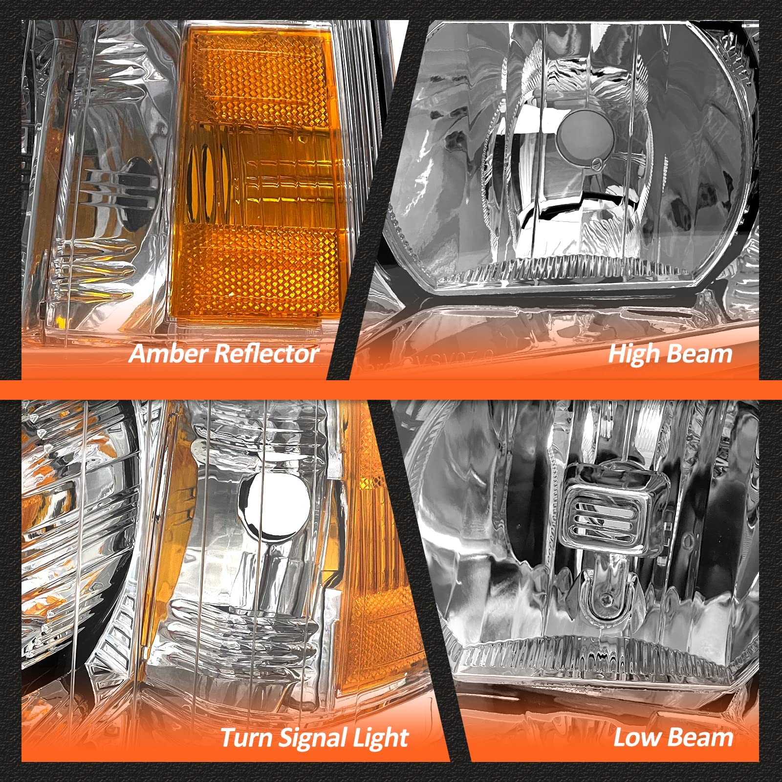 AXLAHA headlights installed on a 2009 Silverado to show real-world appearance
