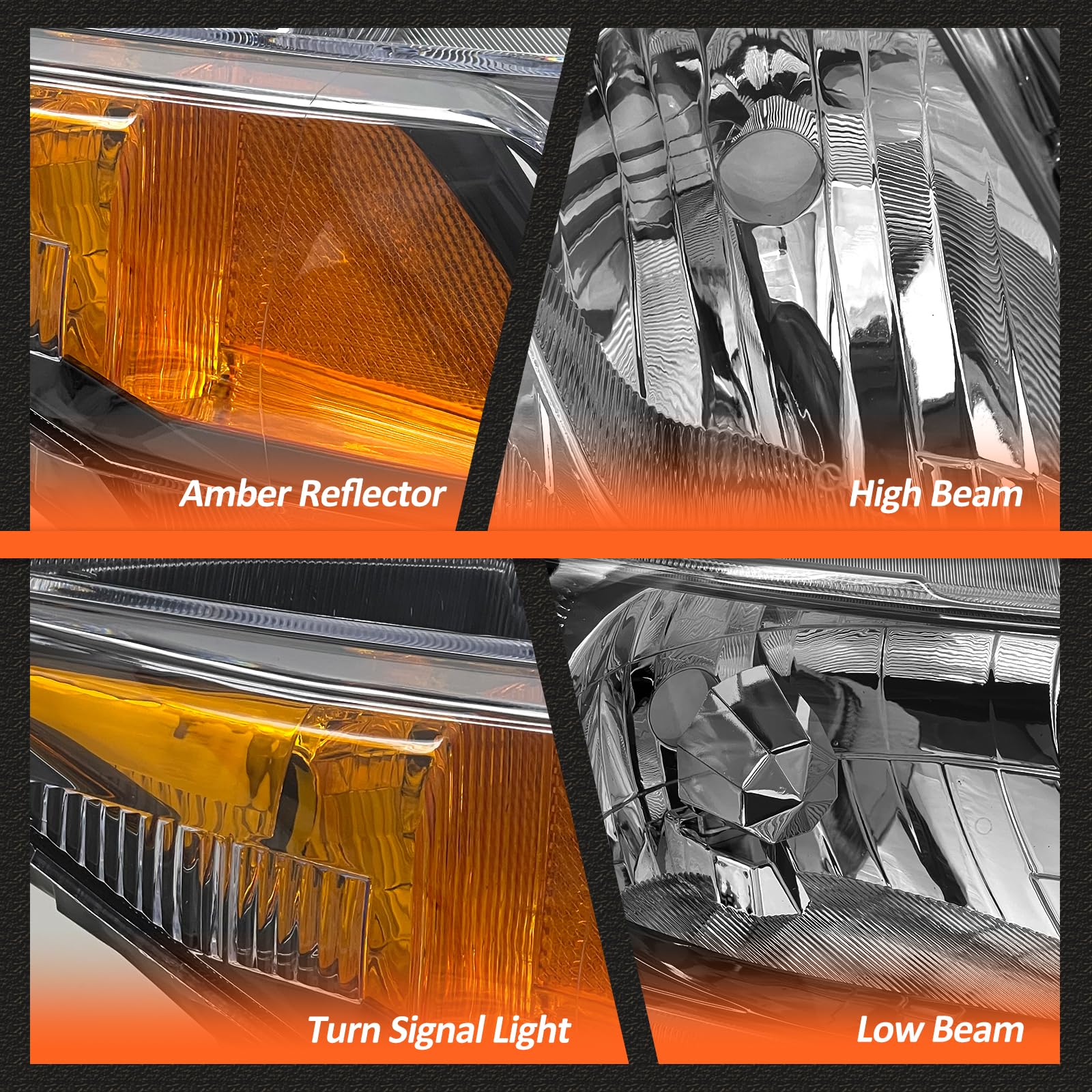 AXLAHA headlight next to ruler showing dimensions for correct fitment