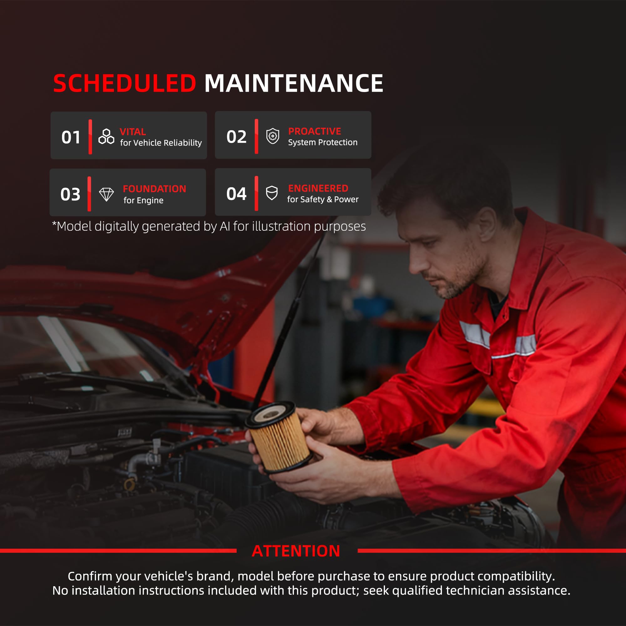 AxleyHub filter in garage setting conveying readiness for truck maintenance