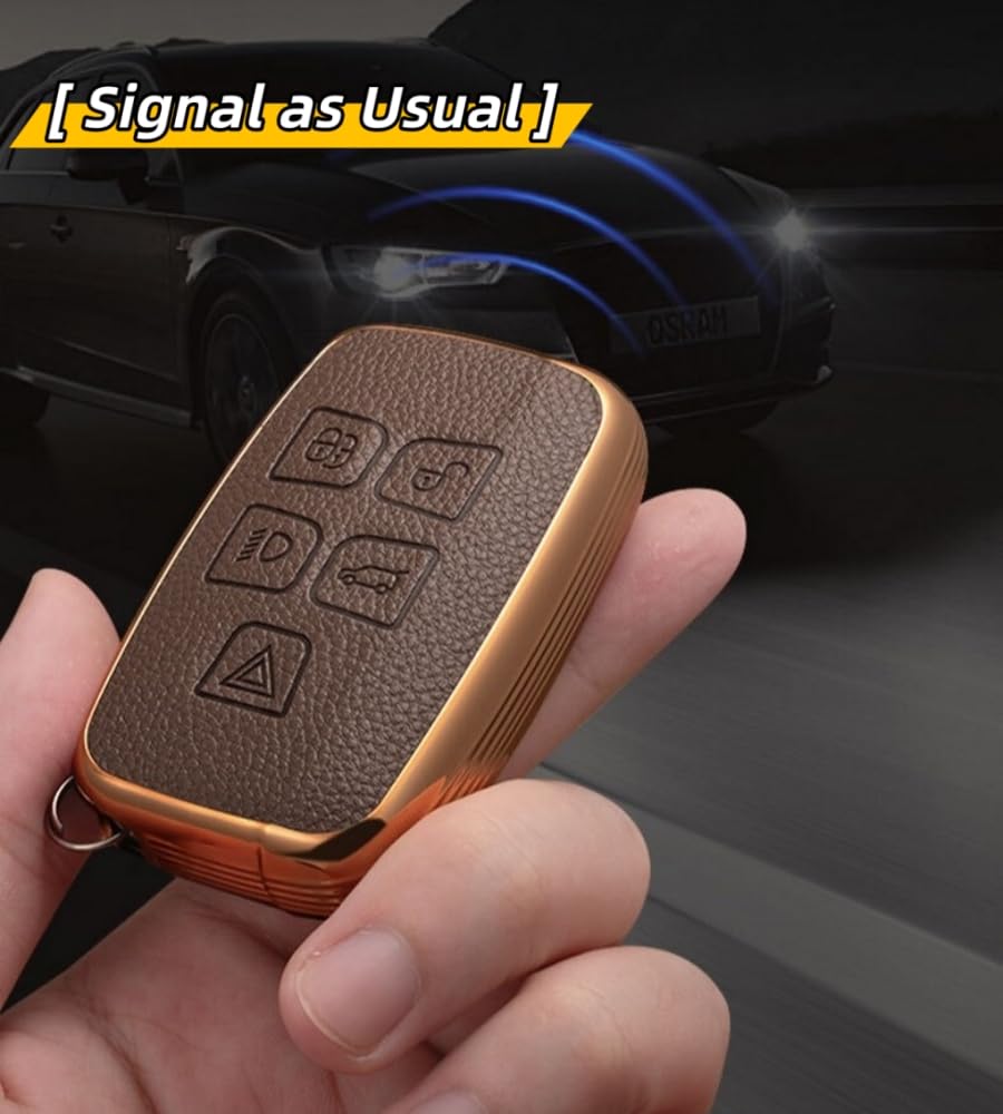 Axtrulix key fob on car interior emphasizing coordinated luxury styling