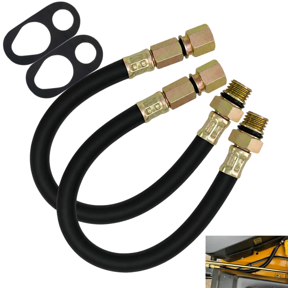 Axyuada hose draining oil into container demonstrating spill reduction and control
