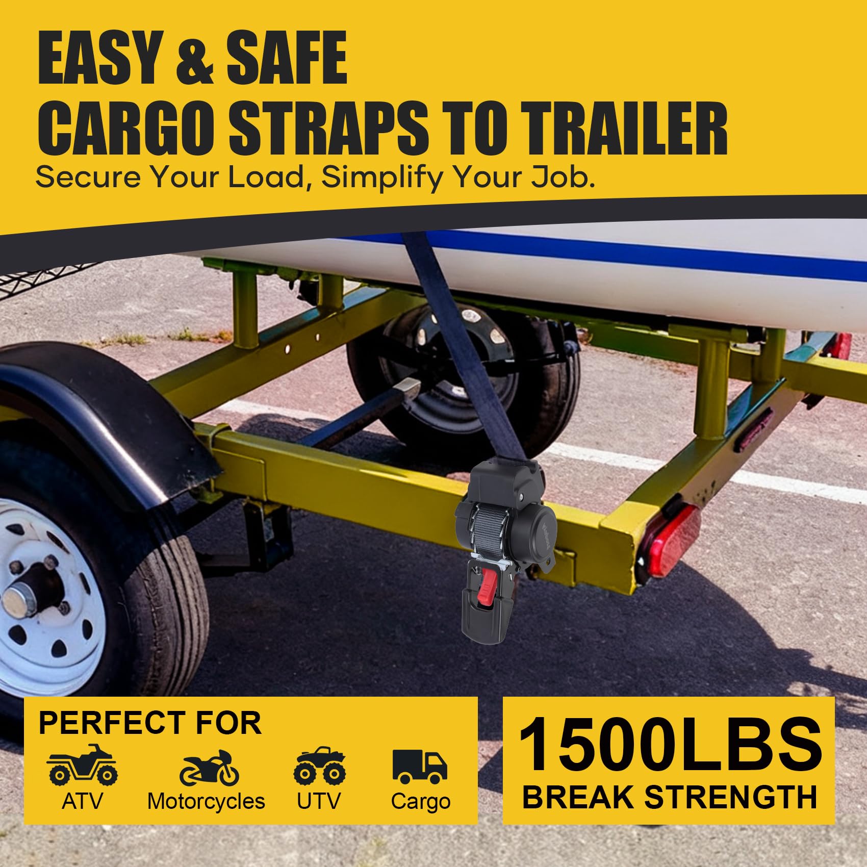 Ayaport bolts, washers and lock nuts detail showing included hardware for easy installation
