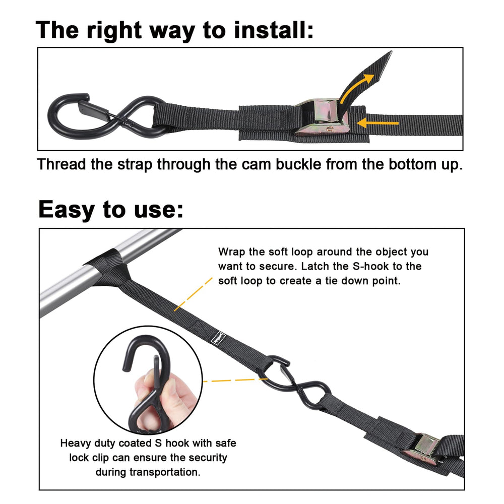 Ayaport coated S-hook detail with safety clip illustrating corrosion resistance and retention
