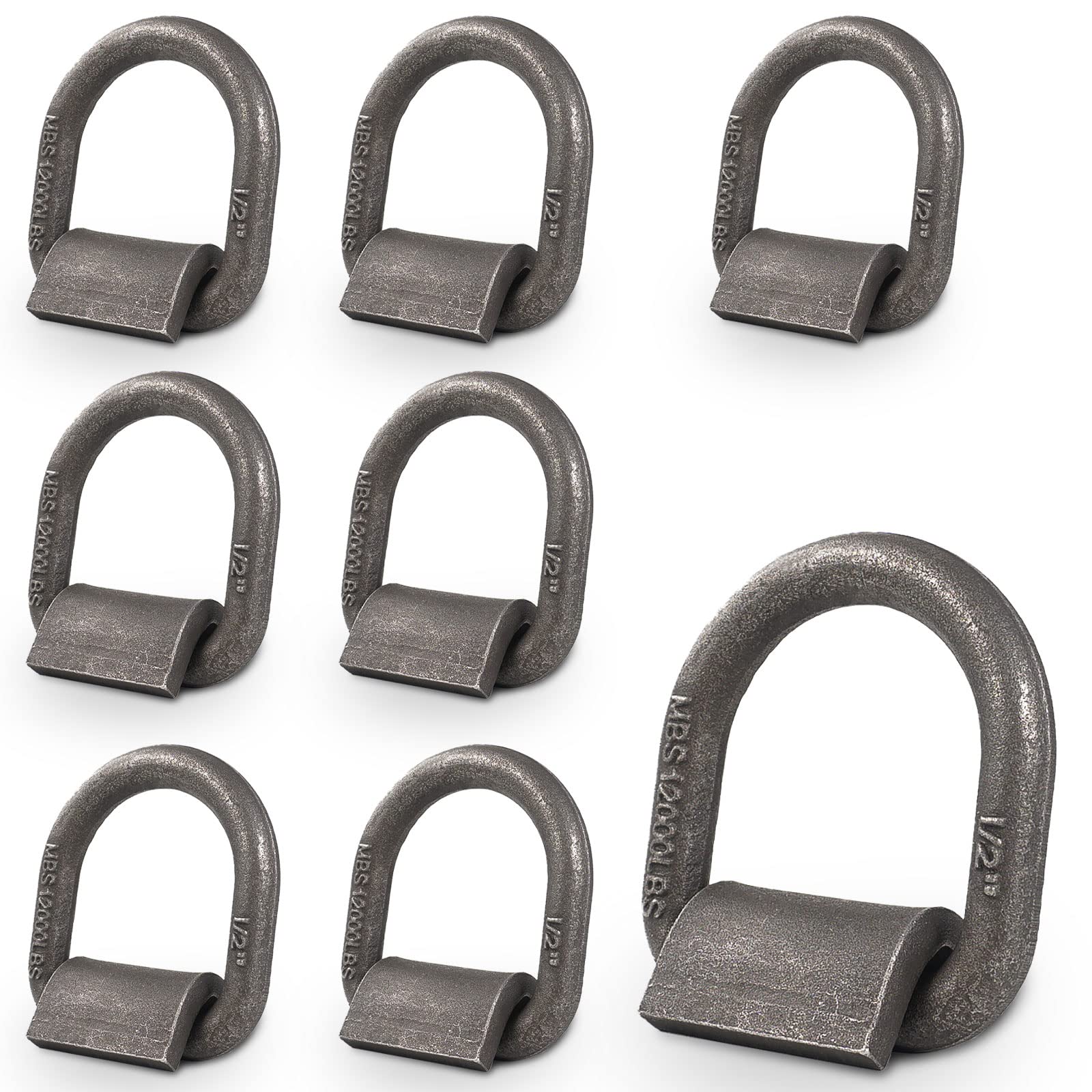AYMMIC front view of forged D-ring anchor showing solid construction and secure tie-down option