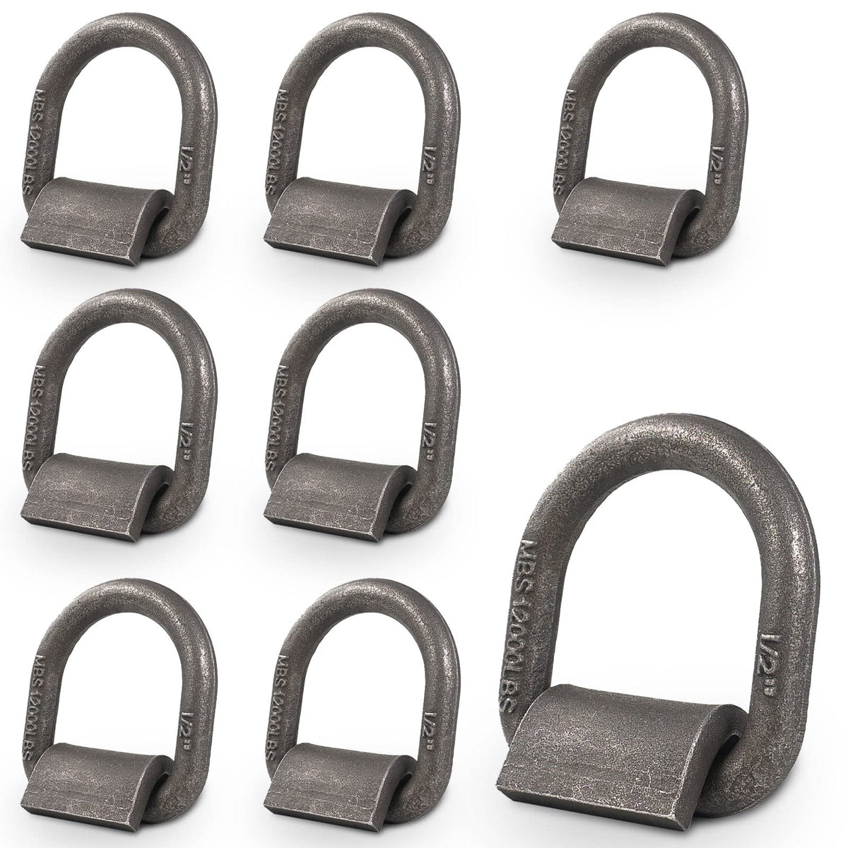 AYMMIC front view of forged D-ring anchor showing solid construction and secure tie-down option
