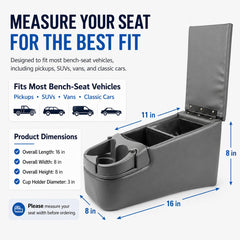 AZIFOK front slot with phone and glasses visible for easy reach and organization