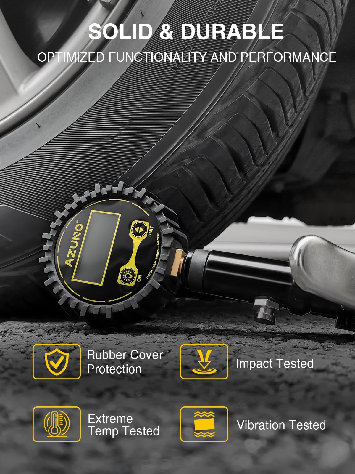 AZUNO accessories layout with hose and fittings organized for fast deployment