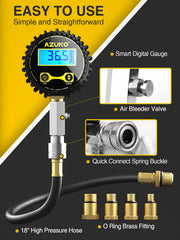 AZUNO hose and quick coupler close-up for secure leak-free attachment