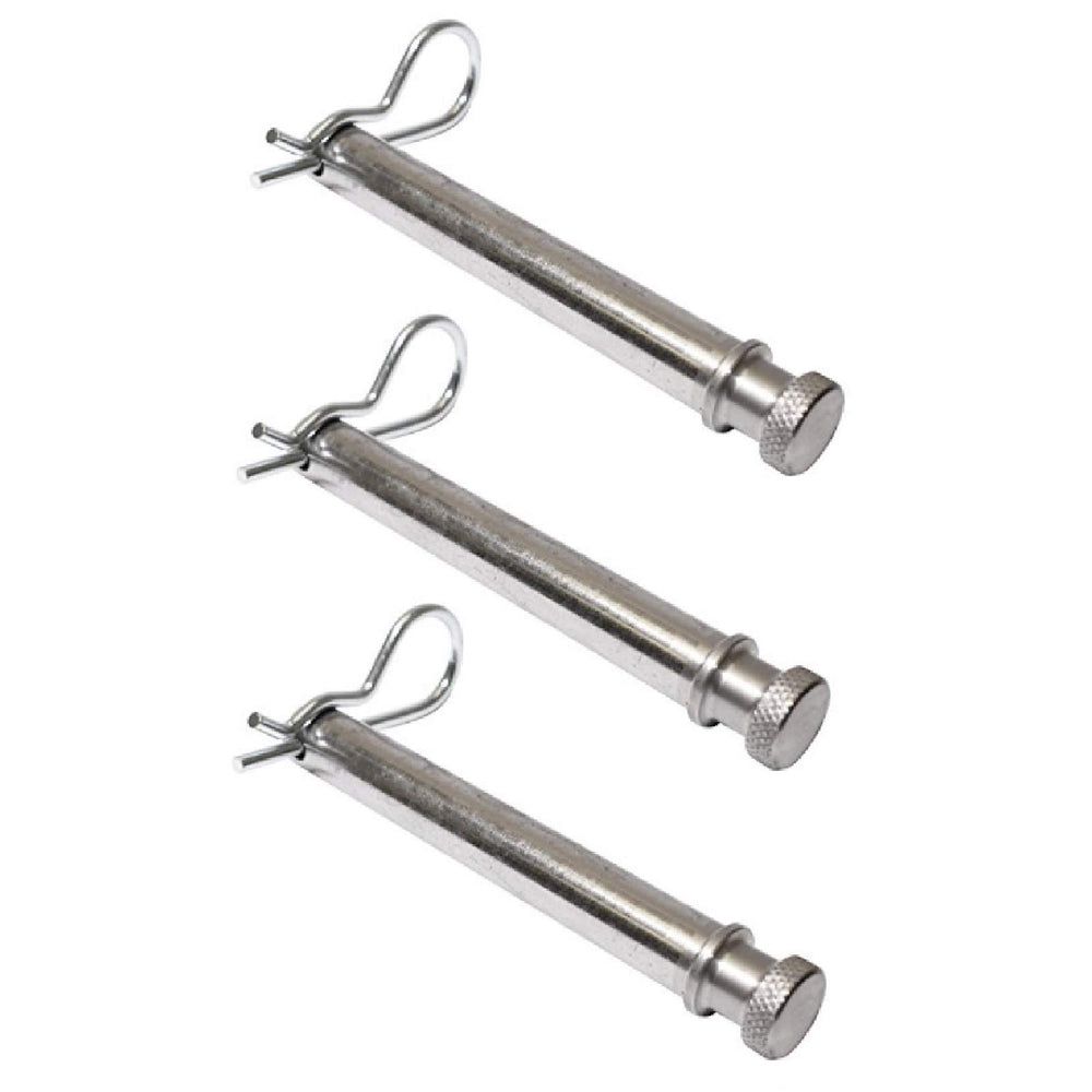 B&W TS35010 pin front view showing stainless steel finish and secure fit benefit
