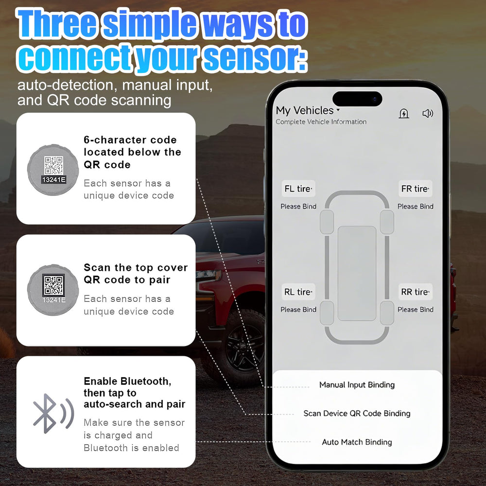 B-Qtech sensor beside coin showing compact size and portability