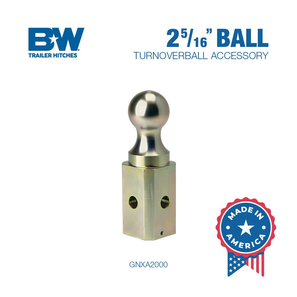 B&W Turnoverball close detail of hardened steel surface for durability