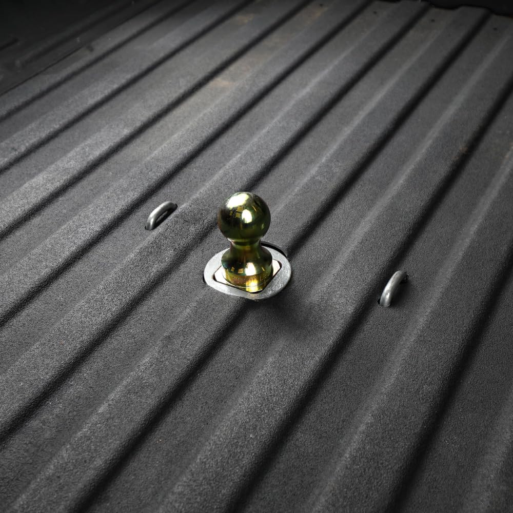 B&W Turnoverball installed on truck hitch demonstrating secure fit