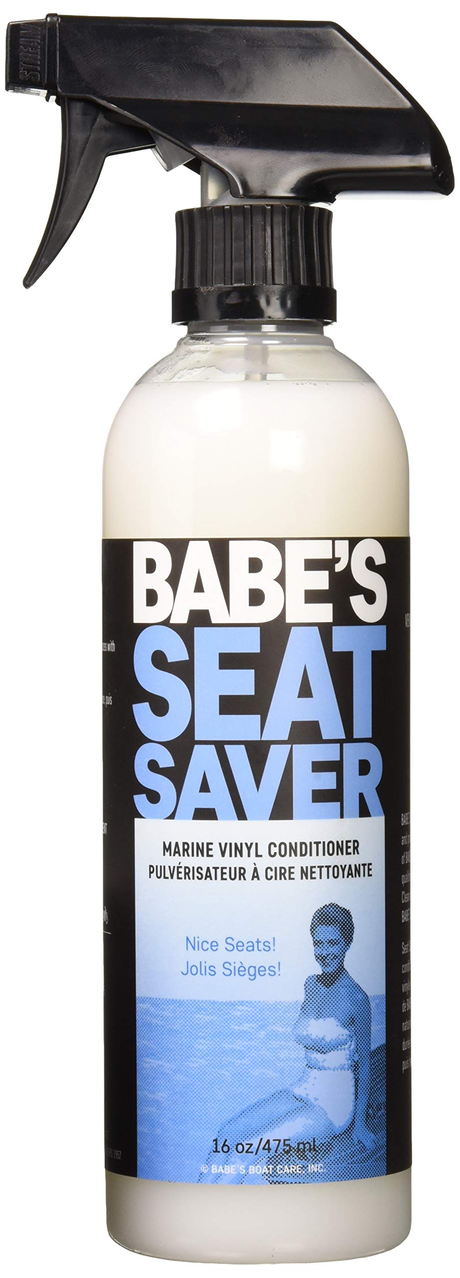 Babe'S Seat Saver front label showing product and benefits