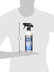Babe'S Seat Saver 16 oz beside towel showing size and application