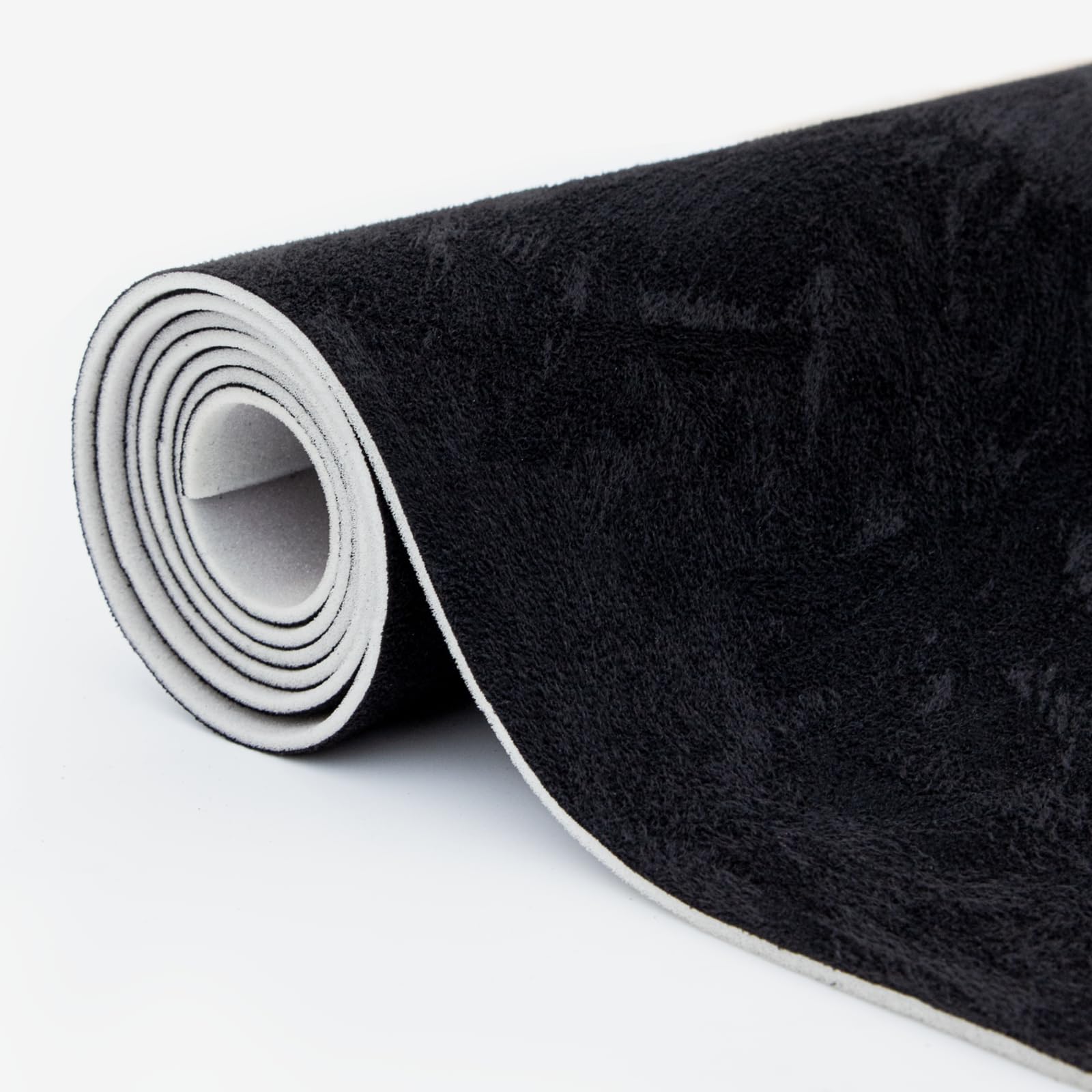 Babnecl tube-packaged headliner fabric showing flat delivery benefit
