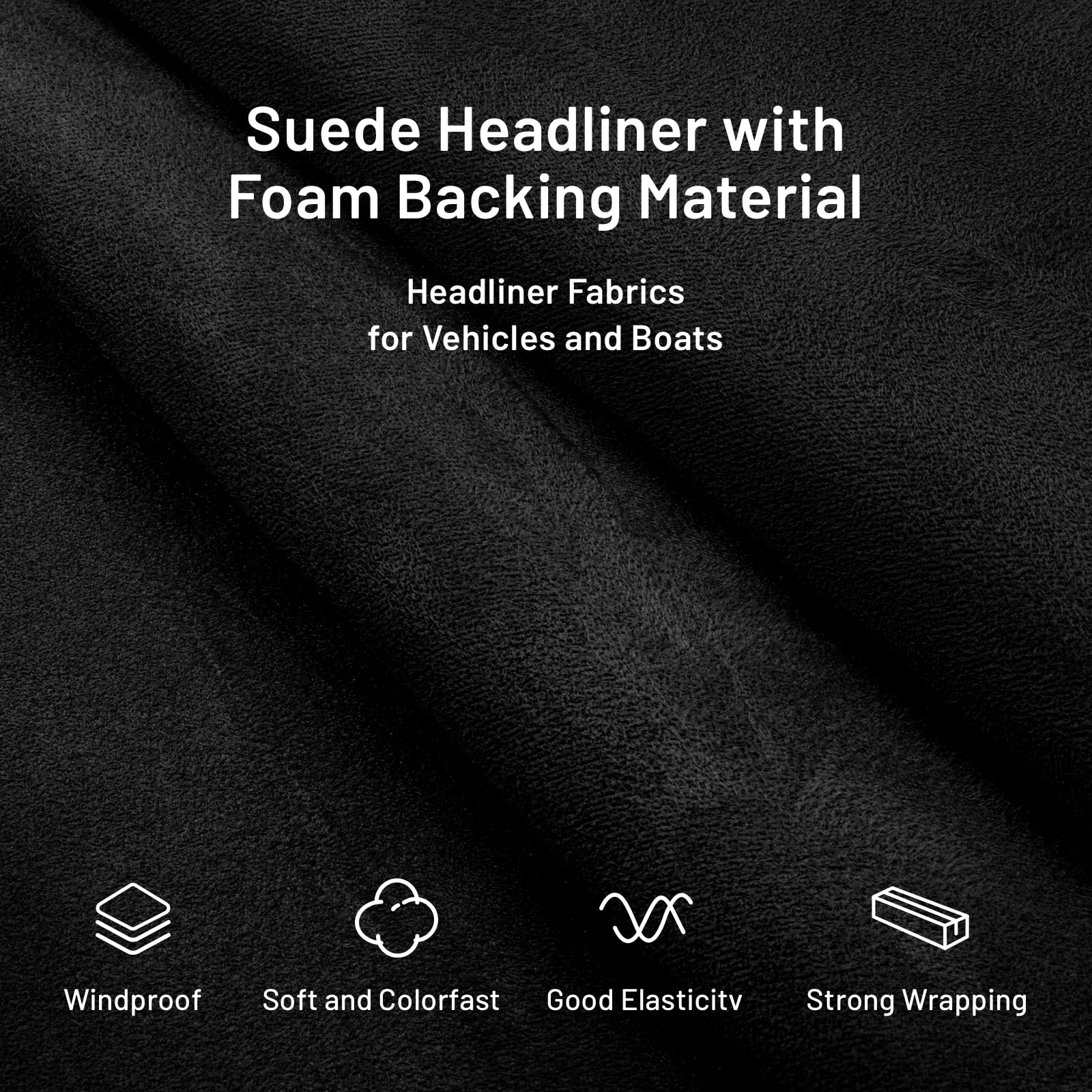 Babnecl unrolled headliner flat lay showing crease-free readiness