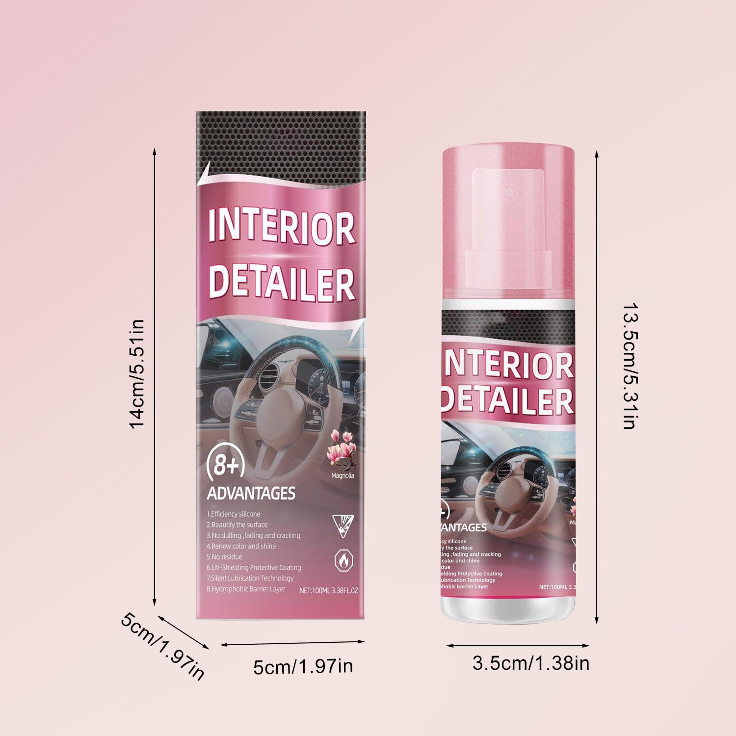 BAGISTES used in a clean car interior for polished, protected surfaces