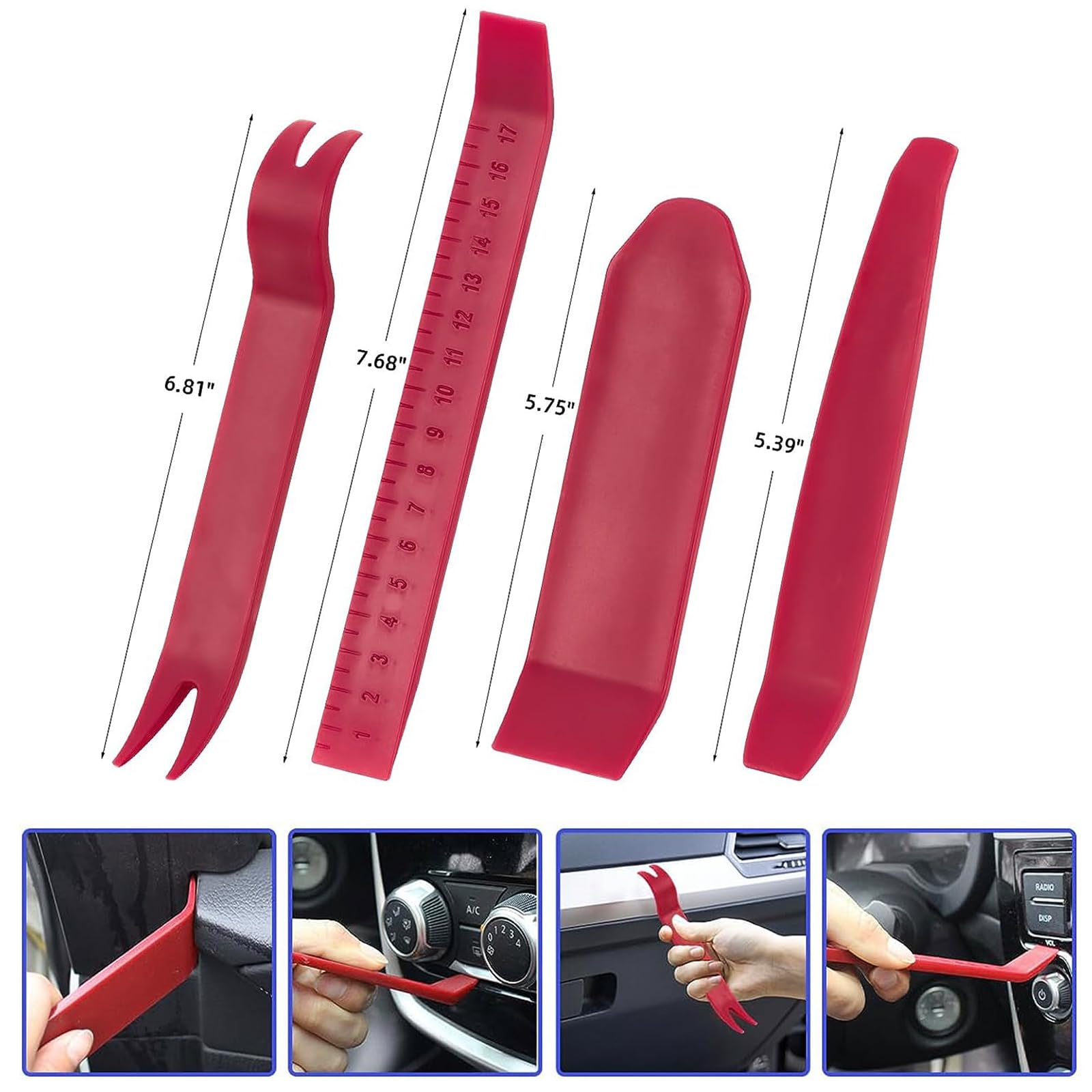 BAIBOSHI tool beside a hand for scale showing portable size and easy handling
