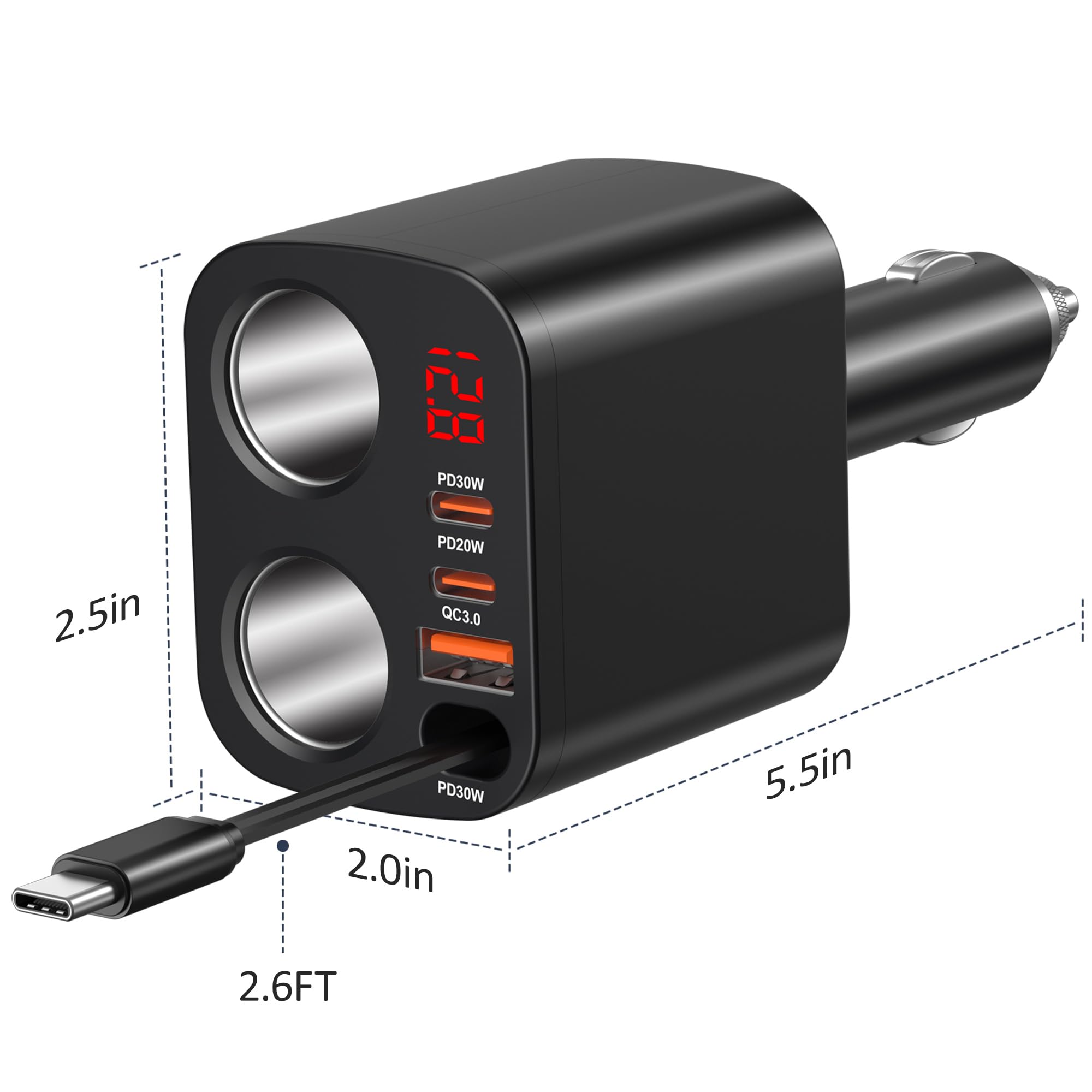 Bangfun in a car trunk during a road trip keeping devices powered
