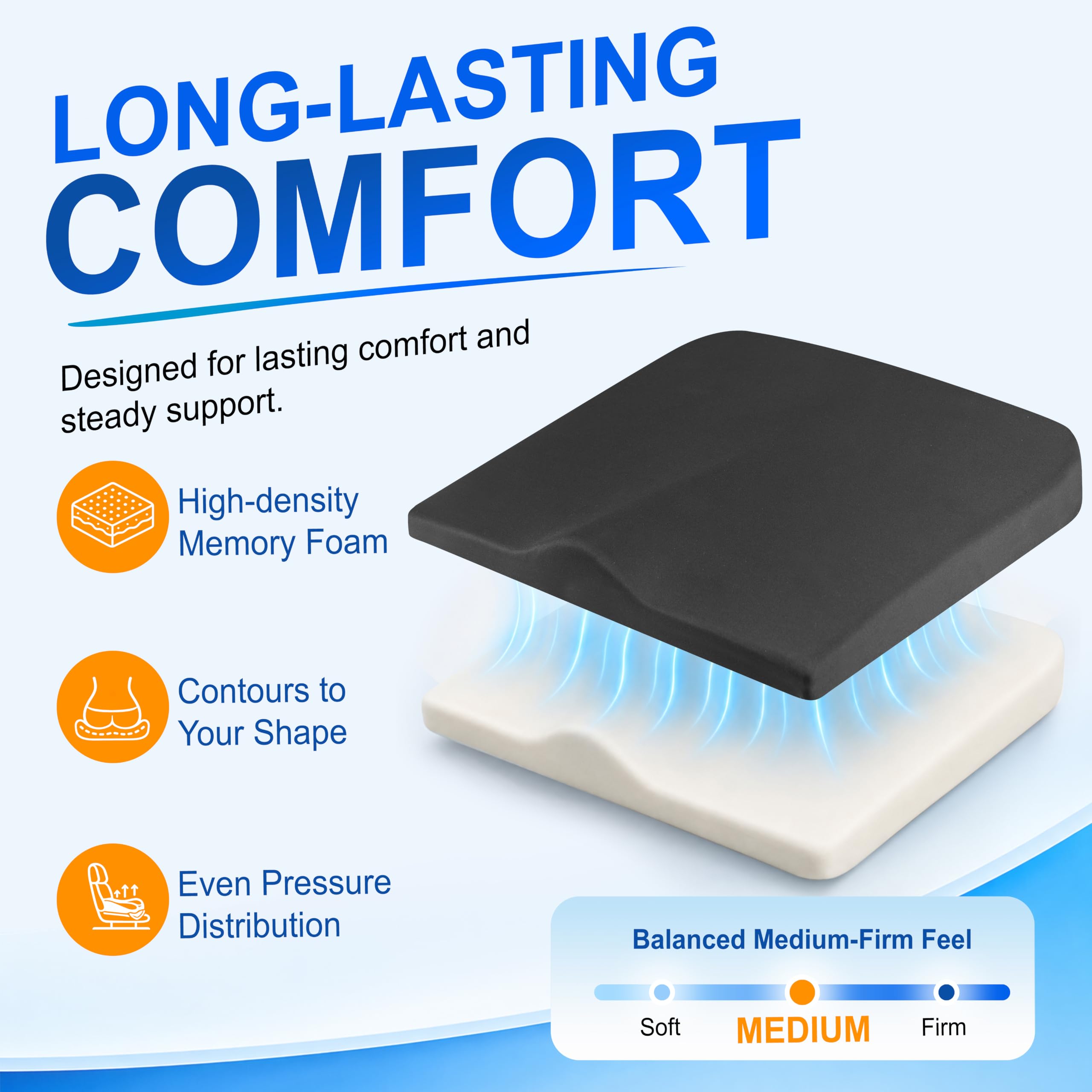 Bangled zipper and breathable cover detail for easy washing benefit