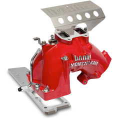 Banks Power front view of Monster-Ram intake showing larger opening and improved airflow benefit