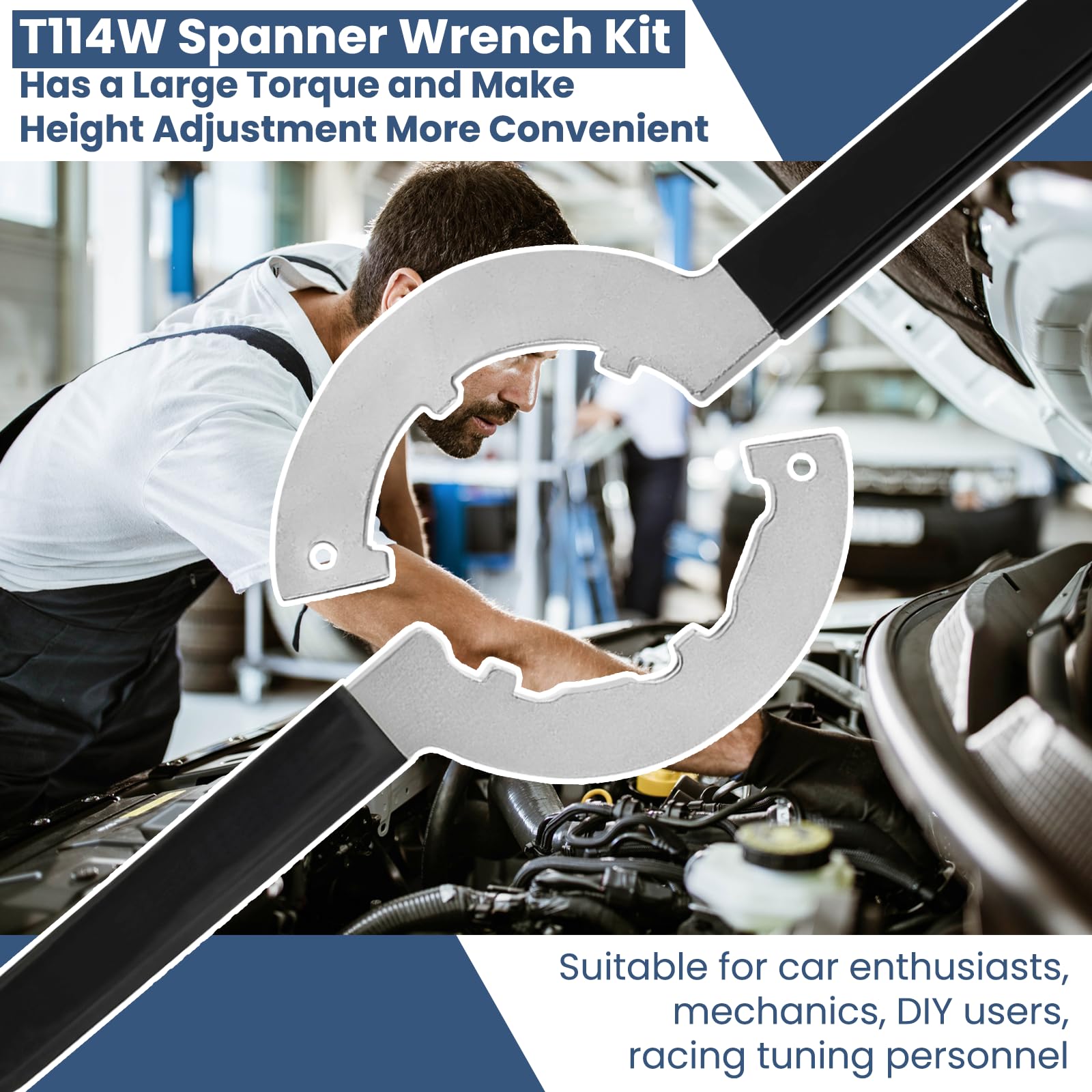 BANLIN wrenches displayed in a garage setting with other tools, professional-ready durability