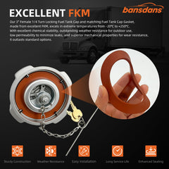 bansdans installed on Freightliner filler neck providing secure locking
