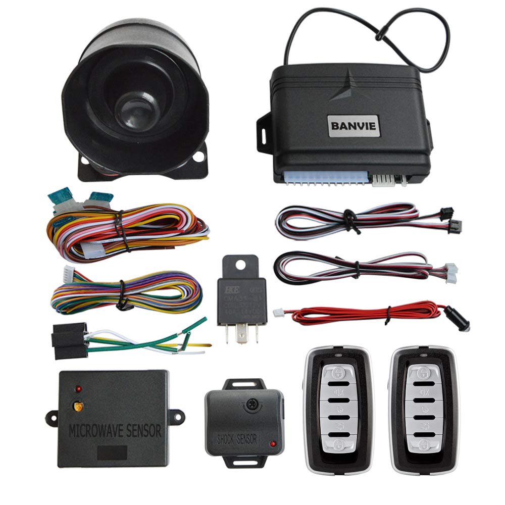 BANVIE front kit packaging showing complete alarm components and quick benefit
