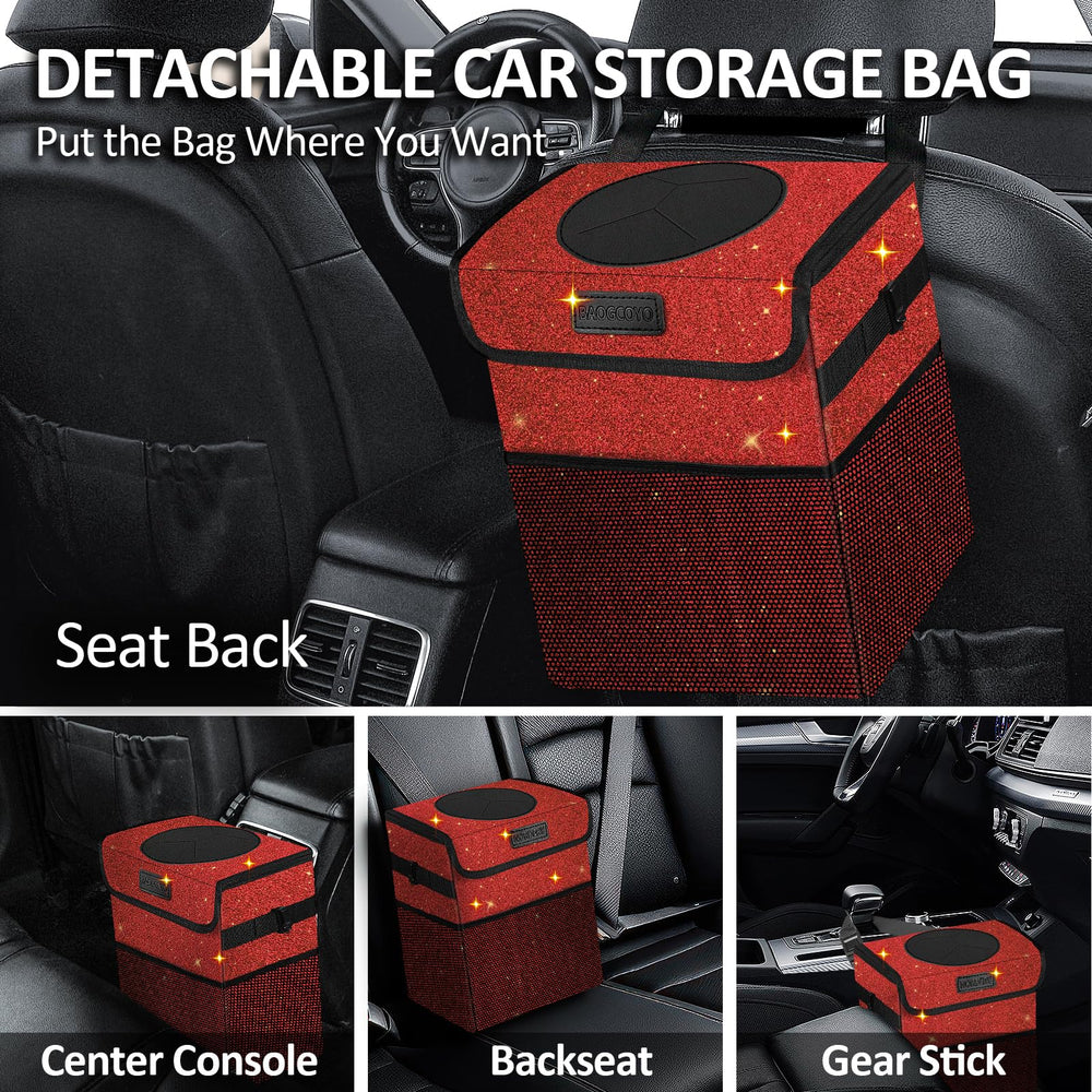 BAOGCOYO mounted on headrest demonstrating secure hanging benefit