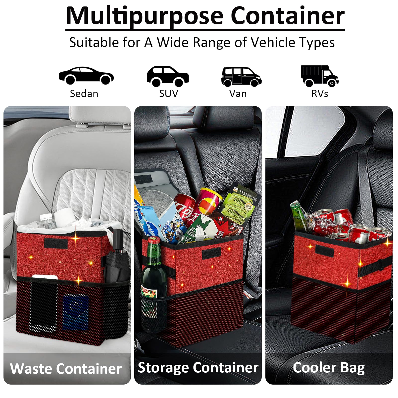 BAOGCOYO side pockets storing phone and wipes for organized storage