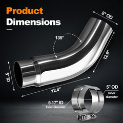 BaoHuaSun interior mandrel bend detail showing smooth airflow benefit