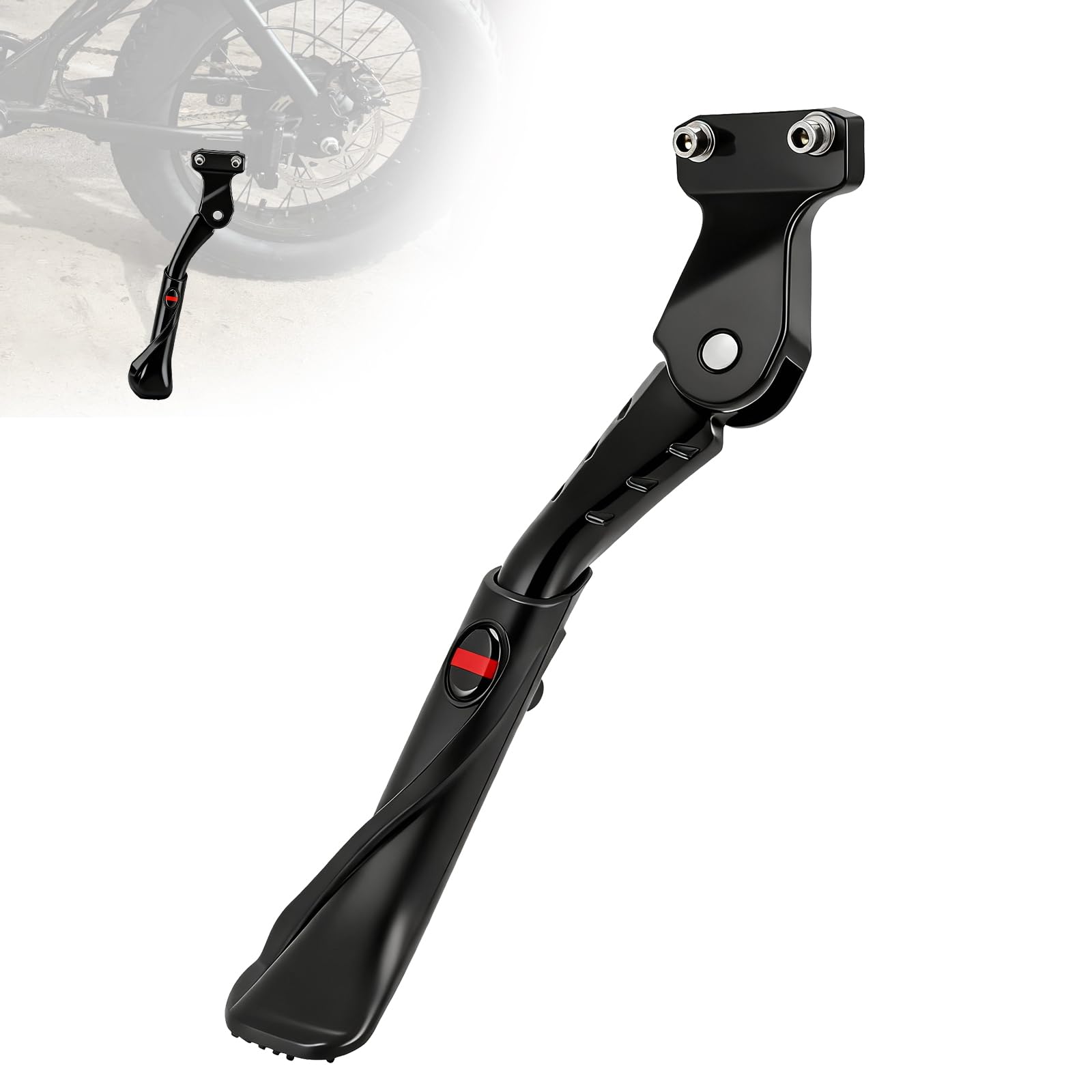 BAOUFF kickstand front view showing compact profile and sturdy stance