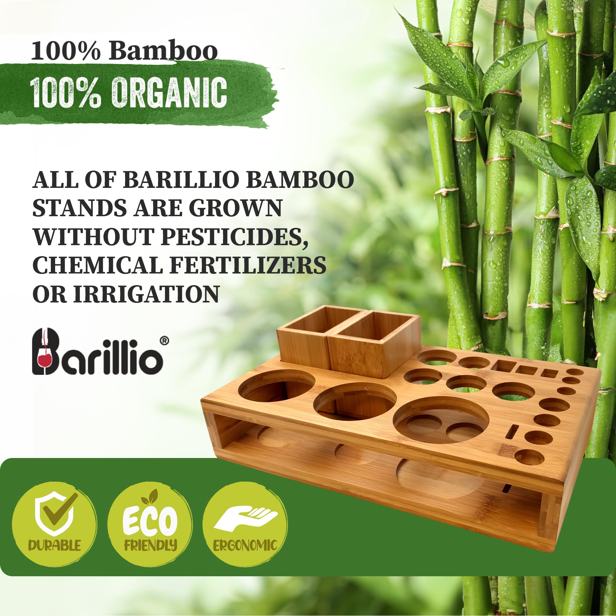 Barillio stand on a bar cart in a living room setting enhancing entertaining setup