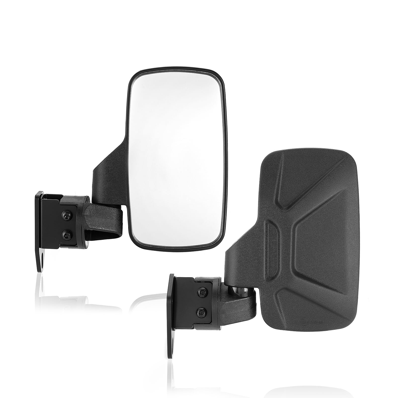 BARQUPO mirrors on Defender in trail setting improving situational awareness