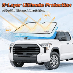 BasaltAuto accordion-fold folded with strap for compact storage benefit