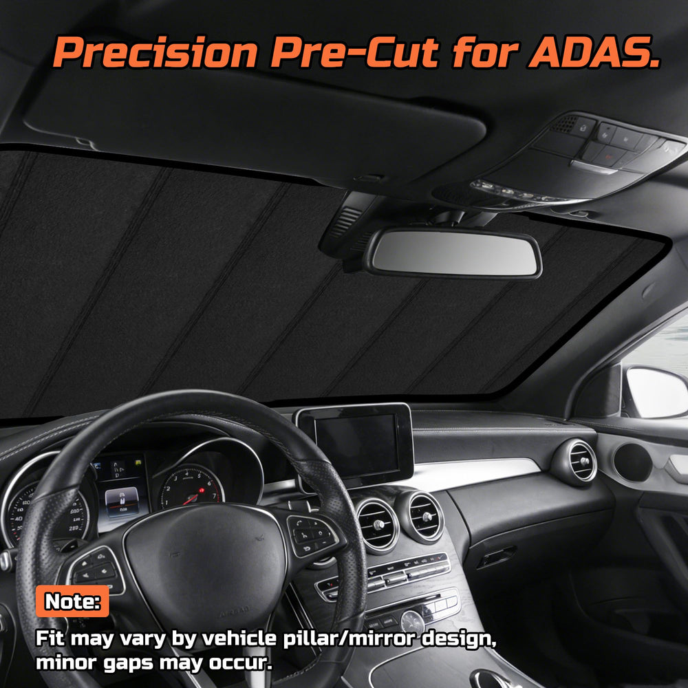 BasaltAuto detailed notch cutout fitting around mirror and sensor housings